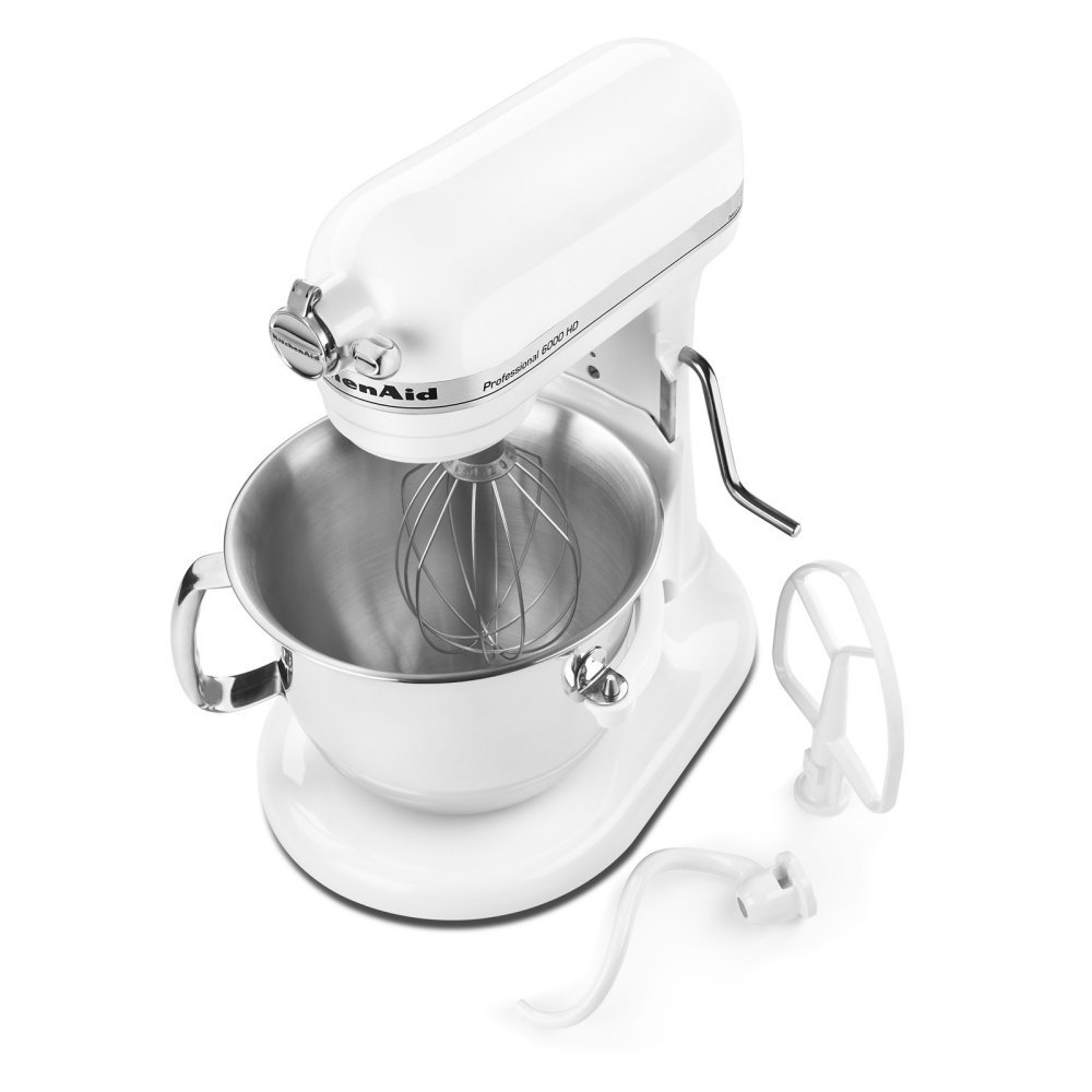 KitchenAid Professional 6000 HD KSM6573CWH Stand Mixer, 6